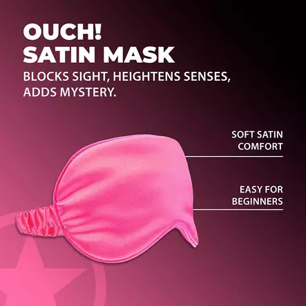 Ouch - Satiininen silmämaski, pinkki - Ouch - 49051-1 - 2