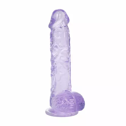 RealRock Super Flexible - Dildo kiveksillä 5" lila - RealRock - 48832-1 - 2