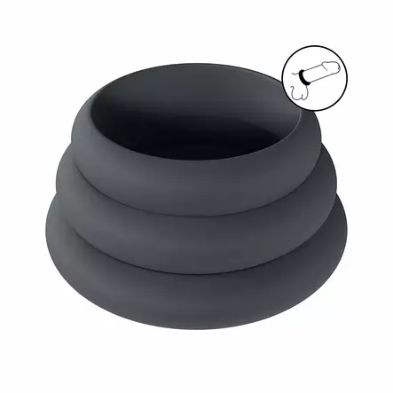 LEVELZ Wide O - Penisrengassetti, S/M/L - Erektio - 48682-1 - 1