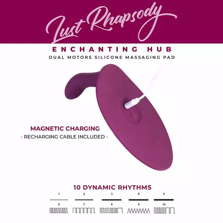 Lust Rhapsody - Värisevä silikonialusta kauko-ohjaimella - Vibraattorit - 48142-1 - 2